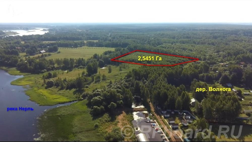 Земельный участок 2,5451 Га в районе дер. Волнога Калязинского района  .... Тверская область, Калязин