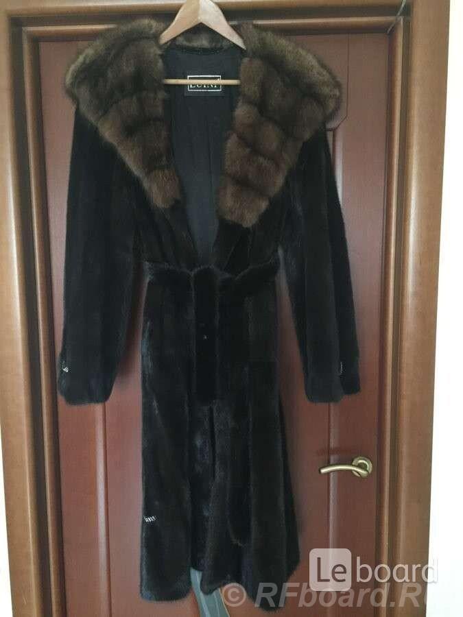 Шуба норка новая luini royal mink supreme quality ranched греция капюш ....  Москва