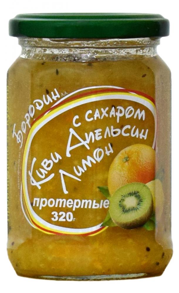 Киви лимон апельсин протертые с сахаром. Краснодарский край, Кропоткин